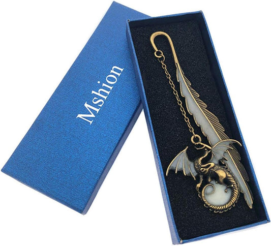 Bookmarks for Women Men,Metal Bookmark for Book Lovers, Luminous Book Marks with Gift Box fit Kids Girls Reading Lovers