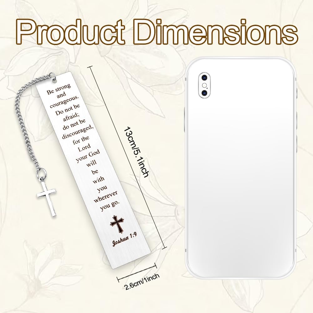 Bible Bookmark Gifts for Women Men Christian Reading Lovers Metal Bookmark Book Accessories Faith Based Religious Inspirational Motivational Gifts Unique Christmas Birthday Valentines Day Gift Ideas