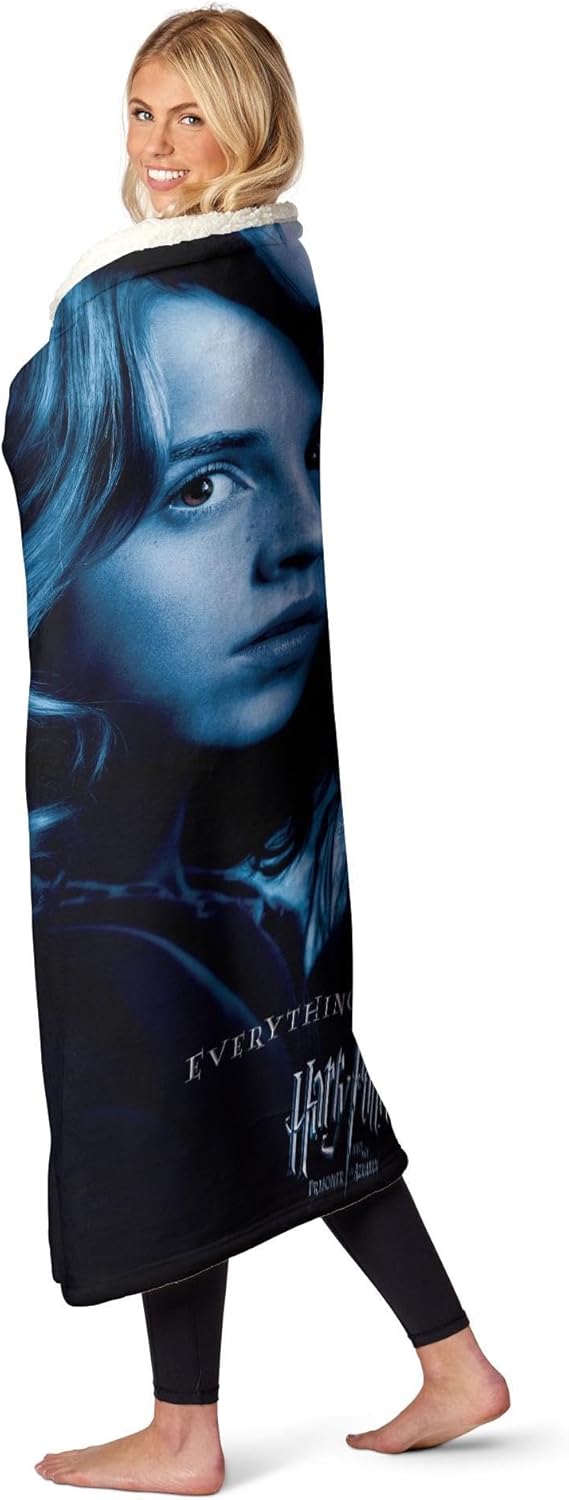 Northwest Harry Potter Silk Touch Sherpa Throw Blanket, 50" x 60", Everything Will Change