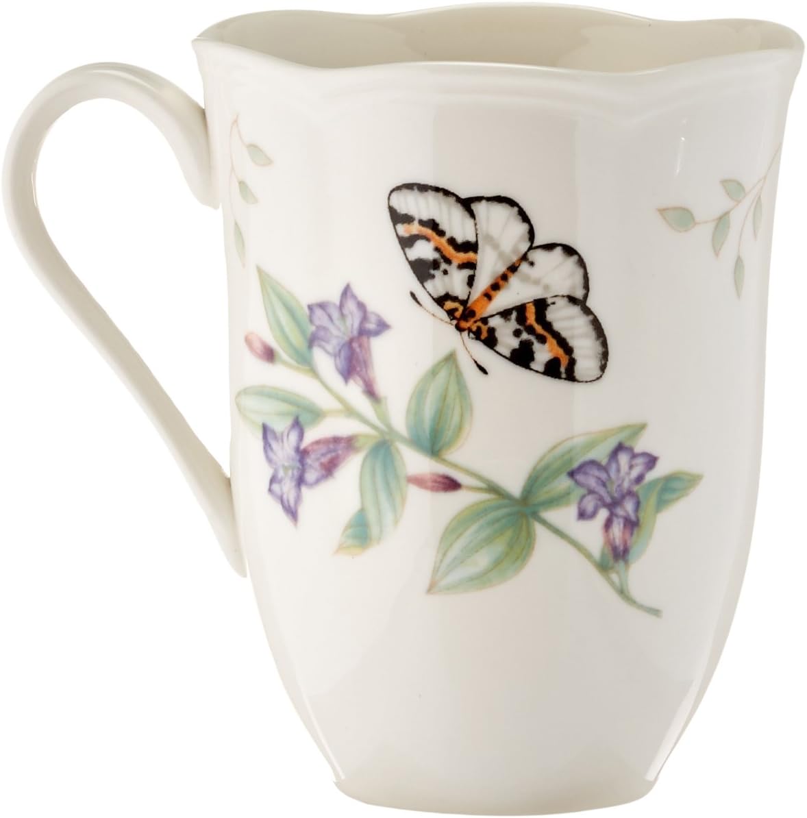 Lenox Dinnerware Set, Butterfly Meadow 18-Piece Set, Service For 6, White Porcelain, Butterfly And Flower Designs, Plates And Bowls Sets, Dishwasher Safe, Home & Kitchen (18 Pieces, Assorted)
