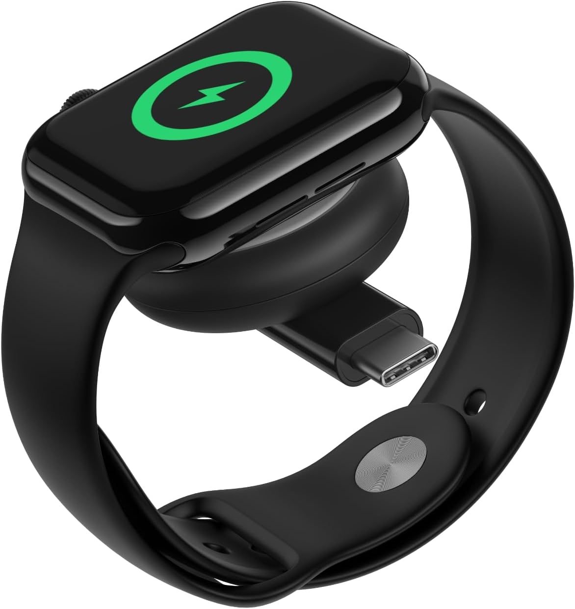 Belkin Portable USB-C Apple Watch Charger - MFi-Certified USB-C Charger for Apple Watch Series 9, 8, 7, Ultra - Compatible with MacBook, iPhone 16 & More - Black
