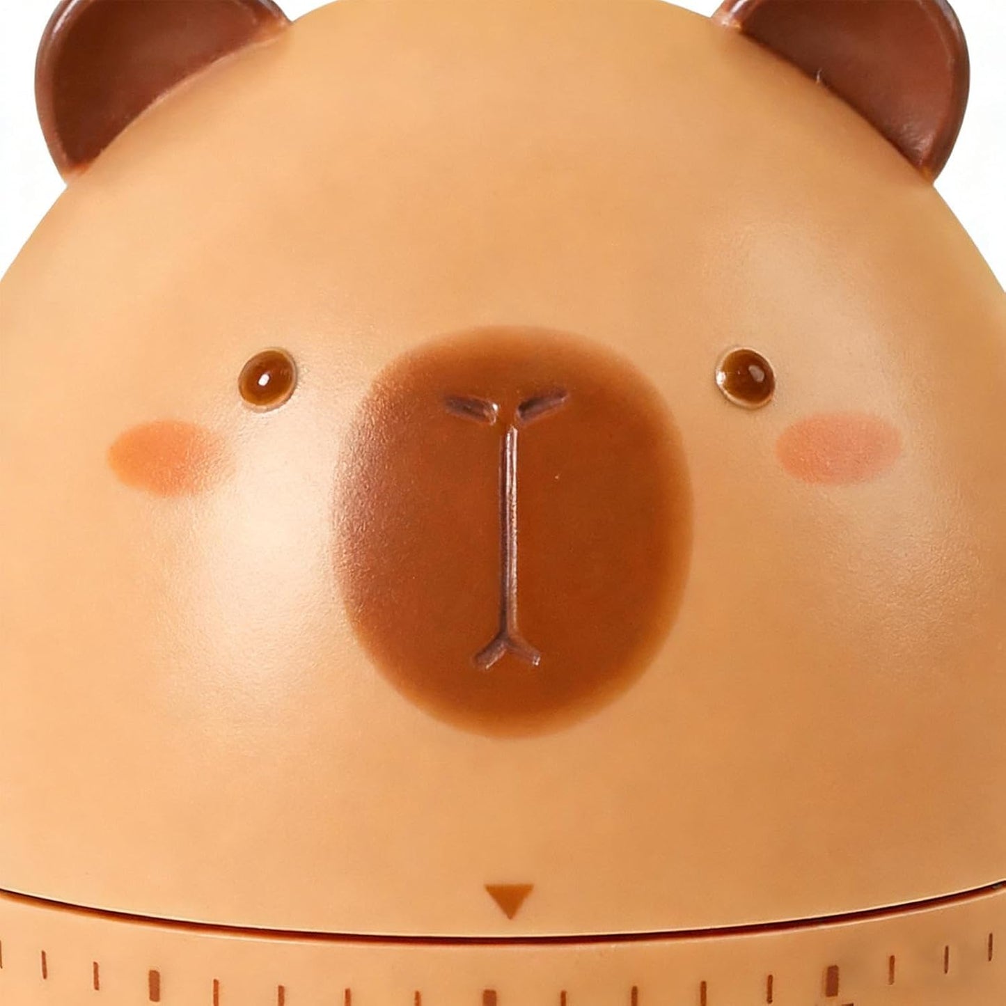 Capybara Visual Timer, Manual Countdown Clock, 60 Minute Time Manager Tool, ABS Cartoon Desk Timer Device, Study Focus Aid with Non Tip Base, Classroom Office Organizer for Kids Adults