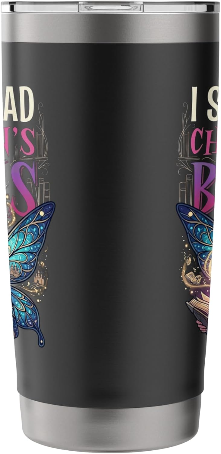 I Still Read Childrens Books Reading Teacher Librarian Stainless Steel Insulated Tumbler