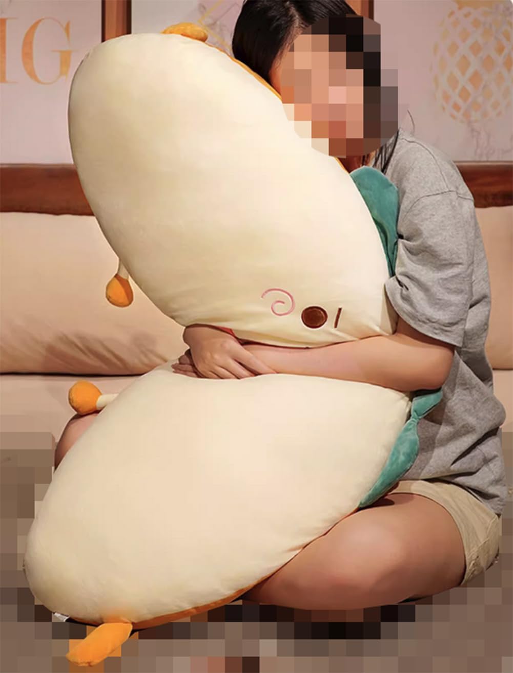Cartoon Soft Bed Backrest Pillows Living Room Sofa Lumbar Back Cushion Bed Rest Reading Pillow Cute Plush Pillows (Carrot Style, 120×45cm/47.24"×17.7")