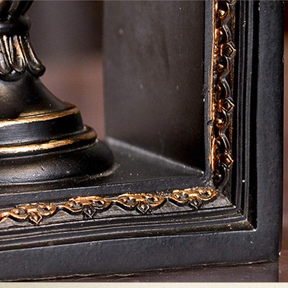 TimeStamp Decorative Bookends,Rustic Unique Globe Book Ends Stoppers Holder Nonskid for Home Shelves,Polyresin,4.5 x 5 x 8 Inches,(Set of 2)