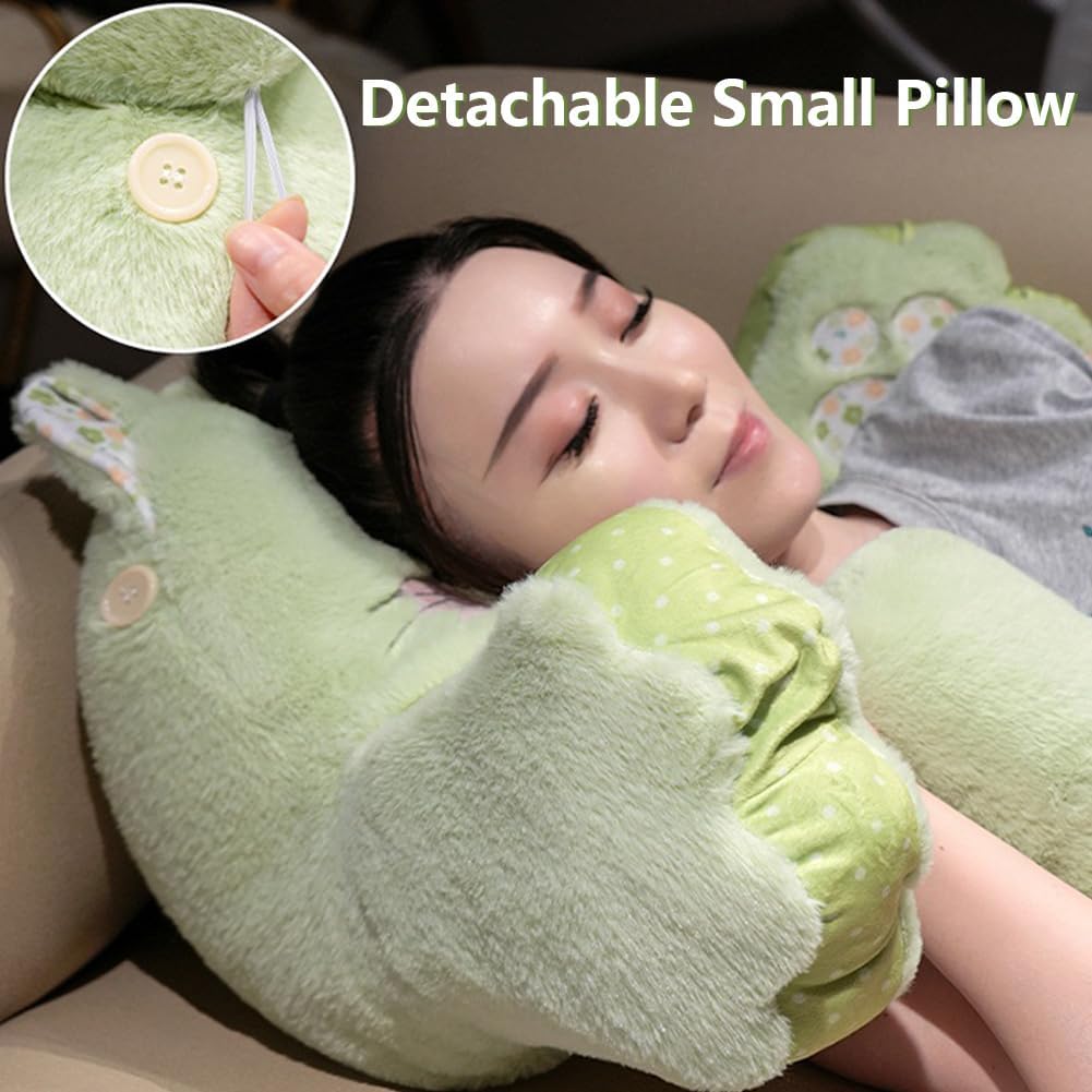 Reading Pillow Back Pillow for Sitting Up in Bed Cat Design Bed Pillow with Arms, Back Support Pillow with Washable Cover Home Decor