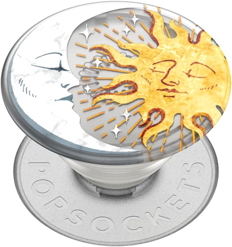 PopSockets Phone Grip with Expanding Kickstand, Adhesive Grip - Sun and Moon
