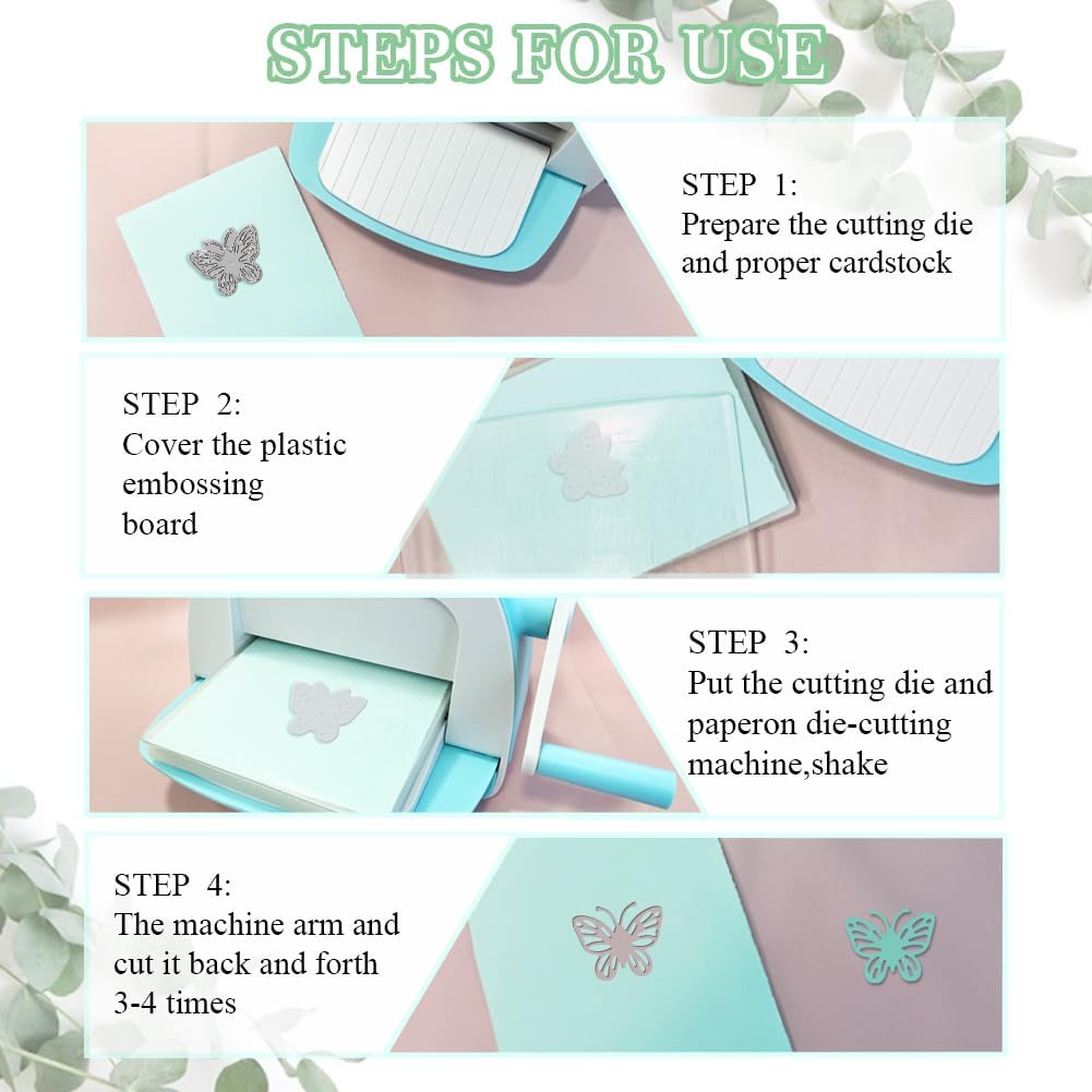 MAYJOYDIY Retro Bookmark Metal Die Cuts Page Marker Butterfly Cutting Dies Floral Engraving Embossing Stencils Scrapbooking Tool for DIY Craft Card Making Album Gift Decor