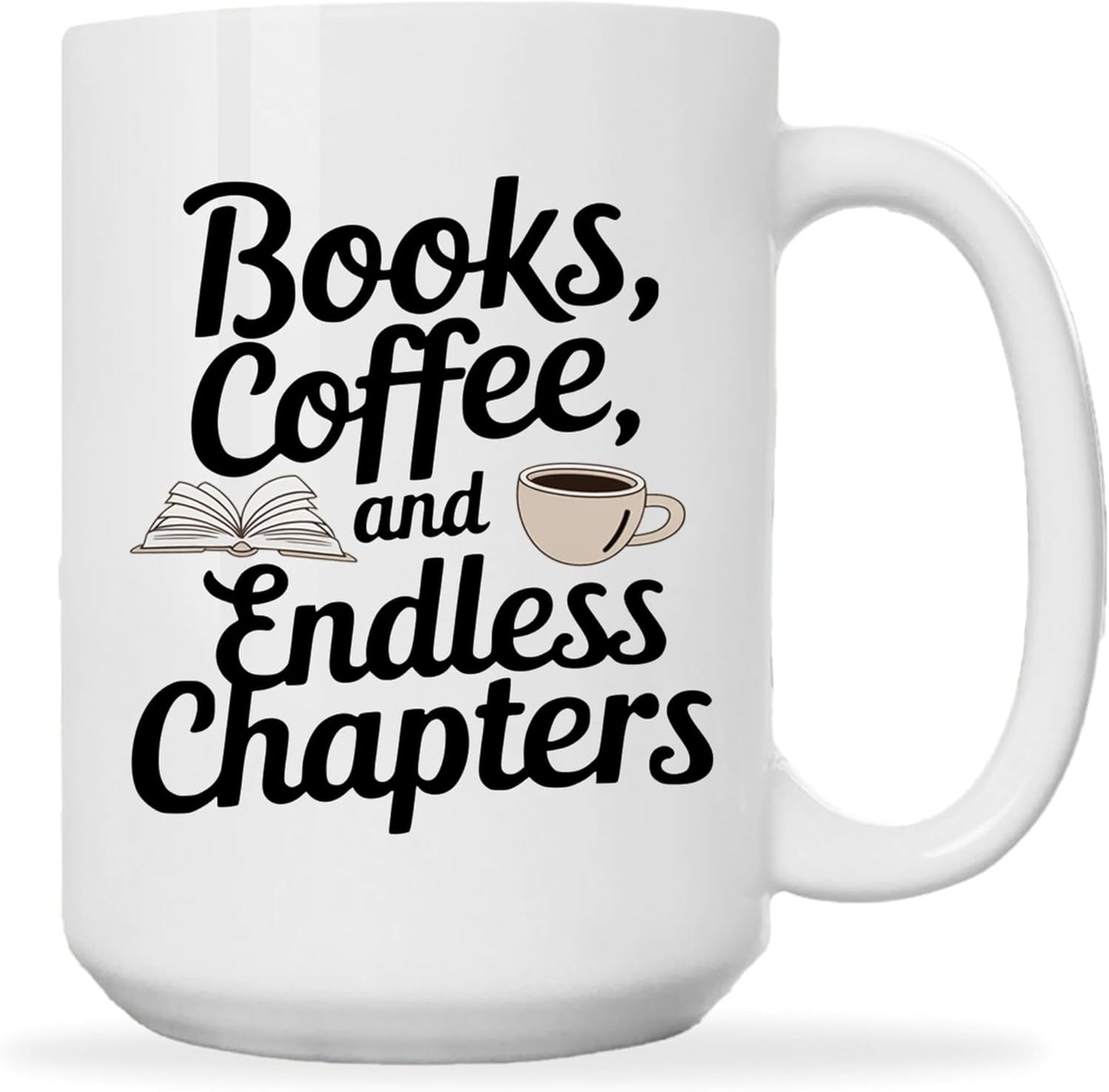 Book Lovers Coffee Mug 15oz White -Readers Potion - Gift for Book Club Bookworm Bookish Reading Nerdy Avid Readers Women