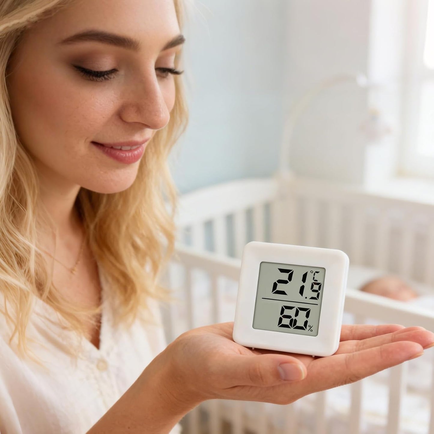 Indoor Humidity Meter, 50g ABS Battery Operated Gauge for Home, Greenhouse, Bedroom, Office, Climate, Weather, Monitoring, Comfort, Nursery, Basements