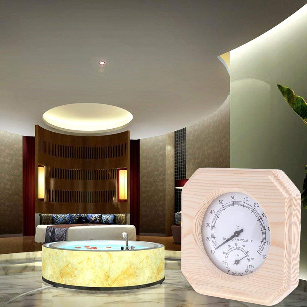 Room Thermometer - Sauna Temperature Table Wood Accessories