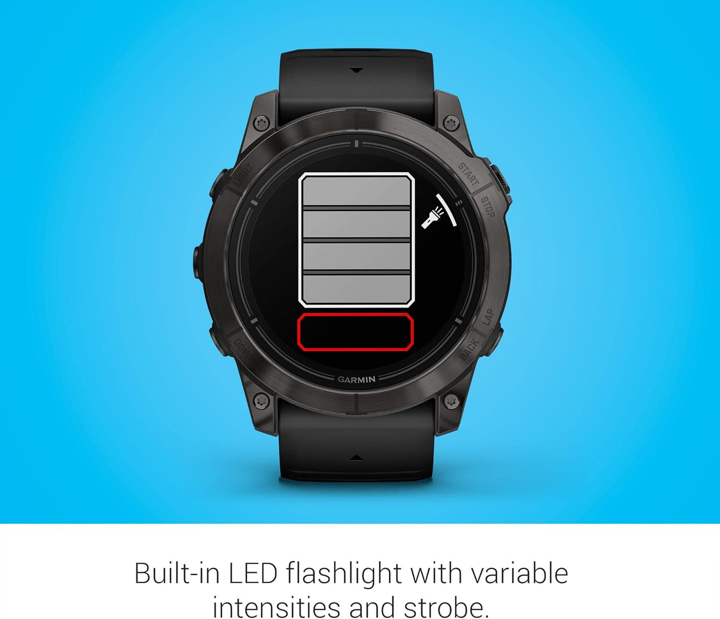 Garmin epix Pro (Gen 2) Sapphire Edition, 51mm, High Performance Smartwatch, Advanced Training Technology, Built-in Flashlight, Black