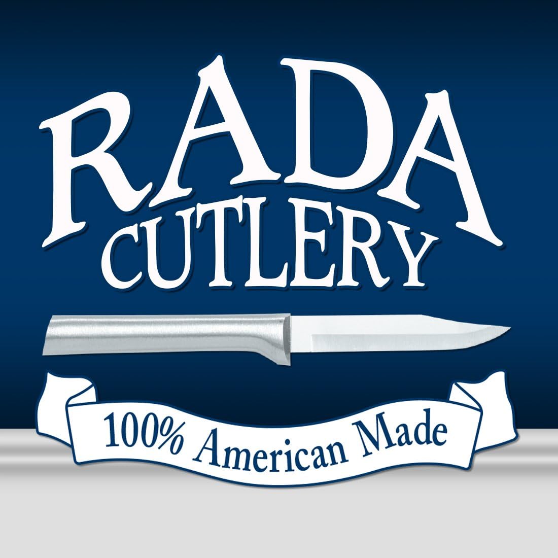 Rada Cutlery Four Utility/Steak Knives Gift Set (S55), 4-Piece Knife Set, Stainless Steel Blades, Silver Handle