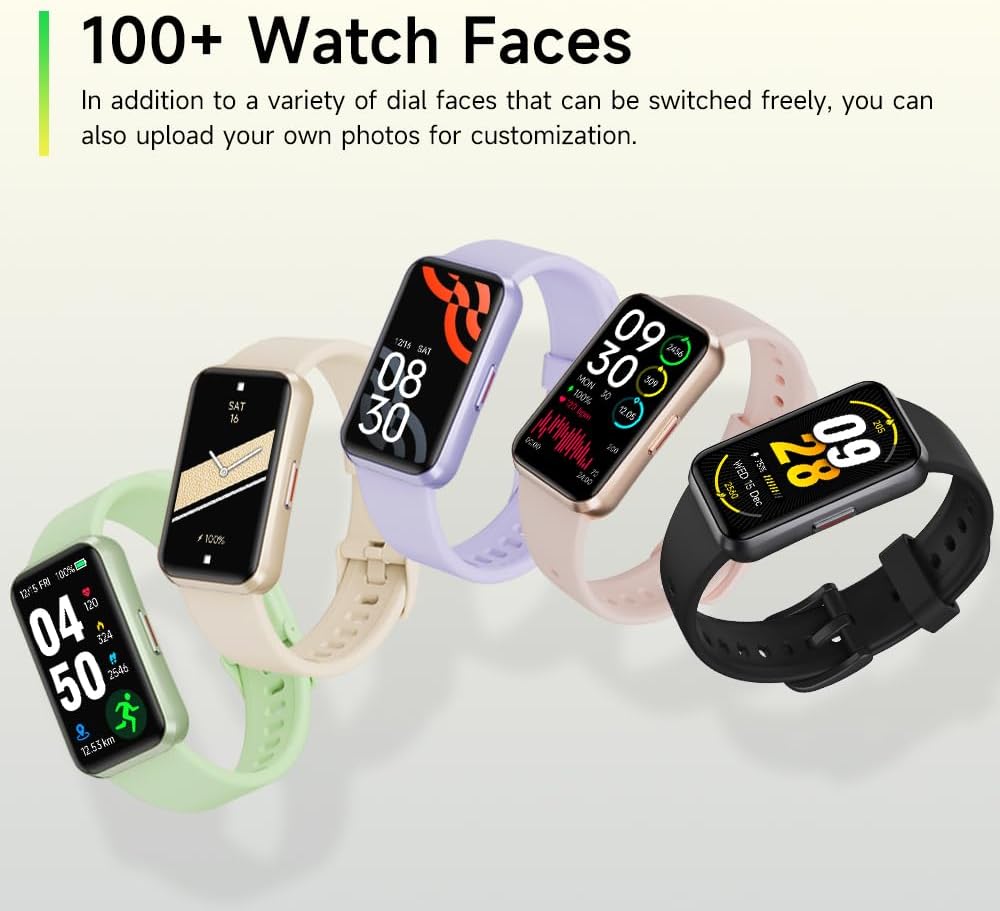 Fitness Trackers,Blood Oxygen Heart Rate Sleep Monitor,Smart Band 24/7 Health Monitoring,Calorie Pedometer Steps Counter Activity watchs/Notifications for iOS/Android