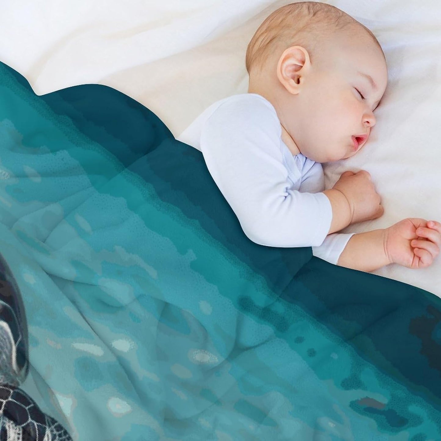 Sea Turtles Blanket Super Soft Lightweight Throw Blanket Cute Cozy Warm Bed Blanket Decorative Fuzzy Blanket All-Season Home Decor Gift for Sofa Couch Living Room 50"*60"（130 * 150cm）