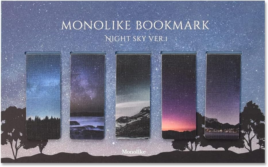 Monolike Magnetic Bookmarks Night Sky Ver.1, Set of 5