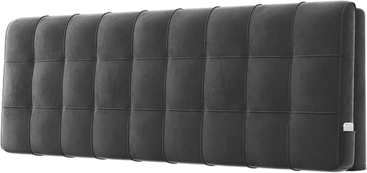 AMNOOL Tufted Button Headboard Large Bolster Bedside Support Cushion for Pregnancy,Wall Pillowboard Headboard Upholstered Bedroom Backrest Fleece Cover-1-
