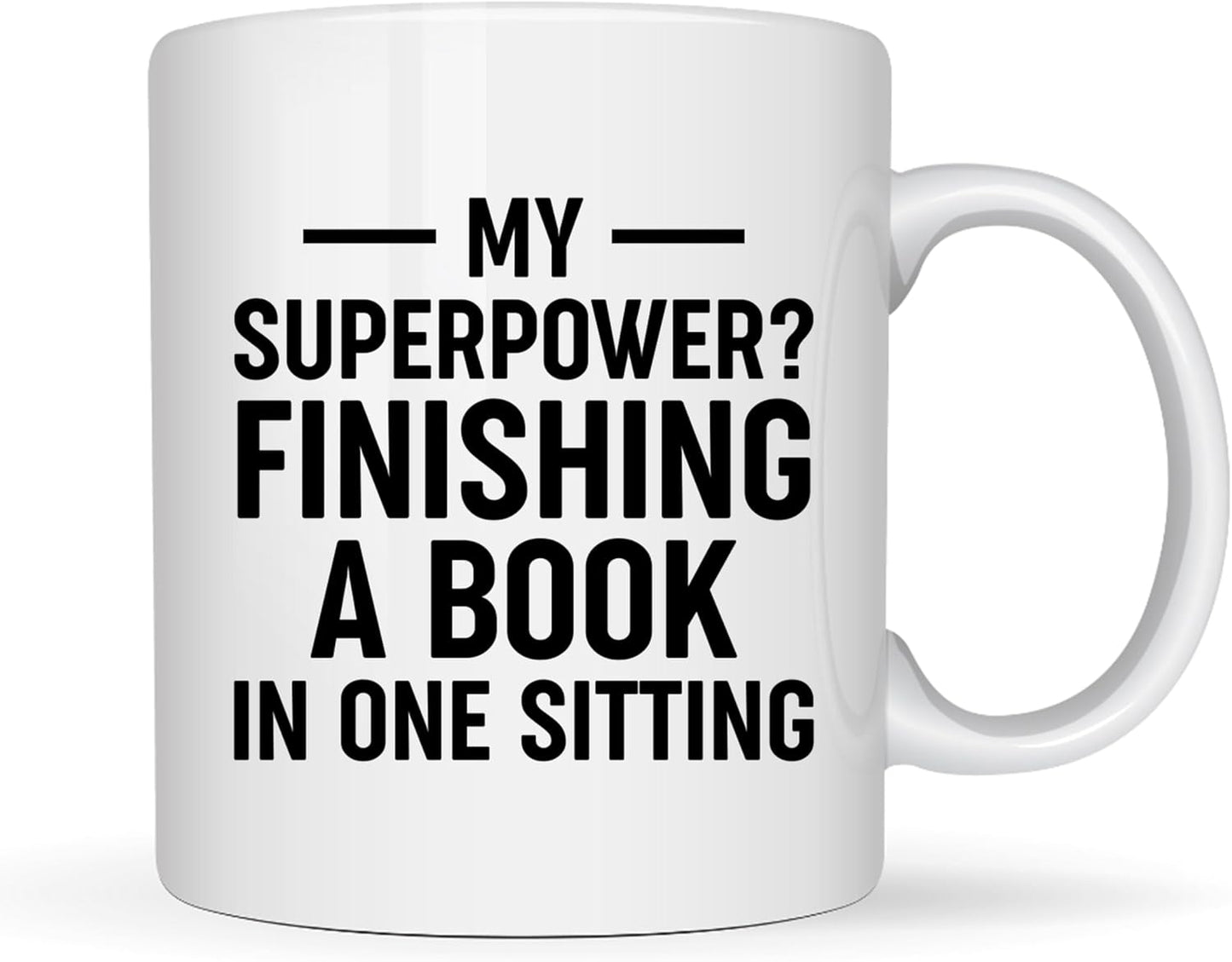 Book Lovers Coffee Mug 11oz White -Book finisher - Book Reader Bookworm Addict Bookish Librarian Nerd Gifts Decor for Men Women
