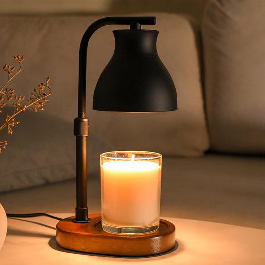 Candle Warmer Lamp with Timer - Electric Adjustable Candle Lamp Warmer, Birthday Gifts for Women, Mothers Day Gifts for Mom, House Warming Gifts New Home, Candle Warmer for Jar Candles with 2 Bulbs