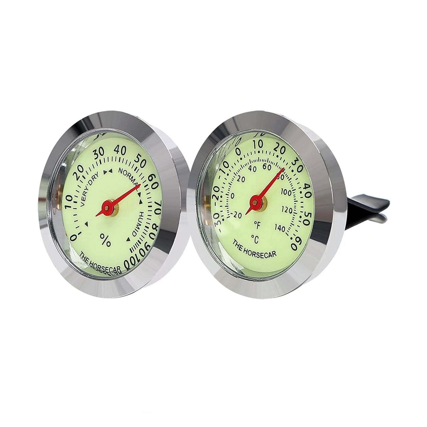 Automobile Air Vent Clip Mini Car Styling Luminous Thermometer Hygrometer Ornaments Interior Accessories Decoration