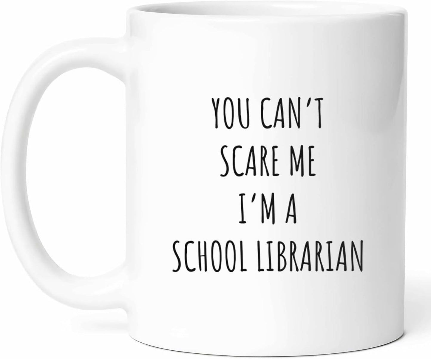 Funny School Librarian Mug - Book Lover Coffee Cup - Educator Funny Gift From Students - Library Science Tea Mugs - Reading Enthusiast Cups - 11 Oz Ceramic Gifts For Librarians, Birthday, Him, Her