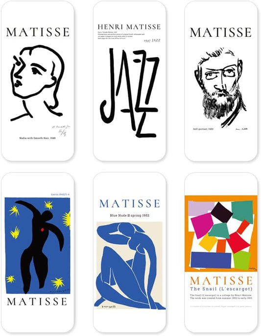 Monolike Art Collection Matis Hard Bookmark 6P Set - Acryilc Bookmarks, Bookclips, Design Bookmarks