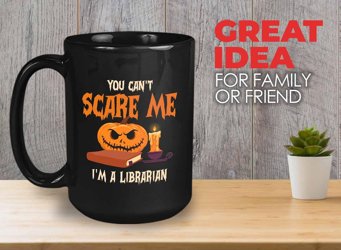 Bubble Hugs You Can't Scare Me Mug Black 15 Oz - Funny Reading Book Lovers Literary librarian Halloween Reader - Hellowin, October, Costume, Cospla Horror, Ancient, Festival, Holida Decoration Ideas,
