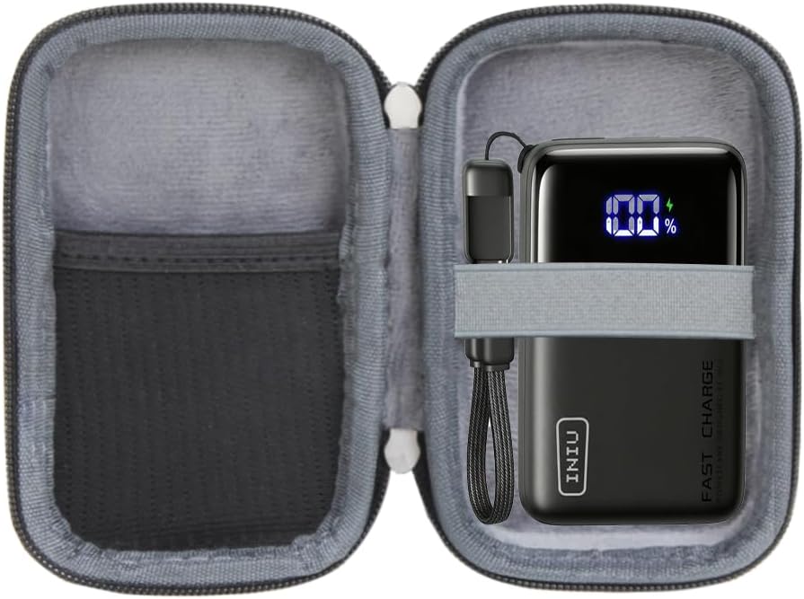 Hermitshell Hard Travel Case for INIU Mini Portable Charger Small 45W PD Power Bank 10000mAh USB C in&Out Fast Charging Pocket Size Battery Pack（Only Case）