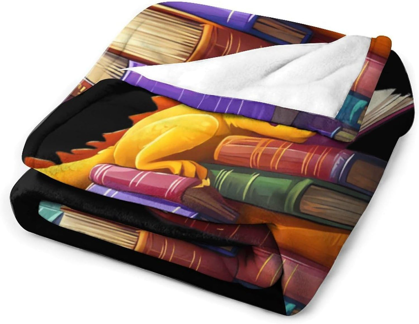 Deagon Reading Books Soft Throw Blanket Flannel Warm Cozy Plush Blankets for Couch Sofa Bedroom Travel