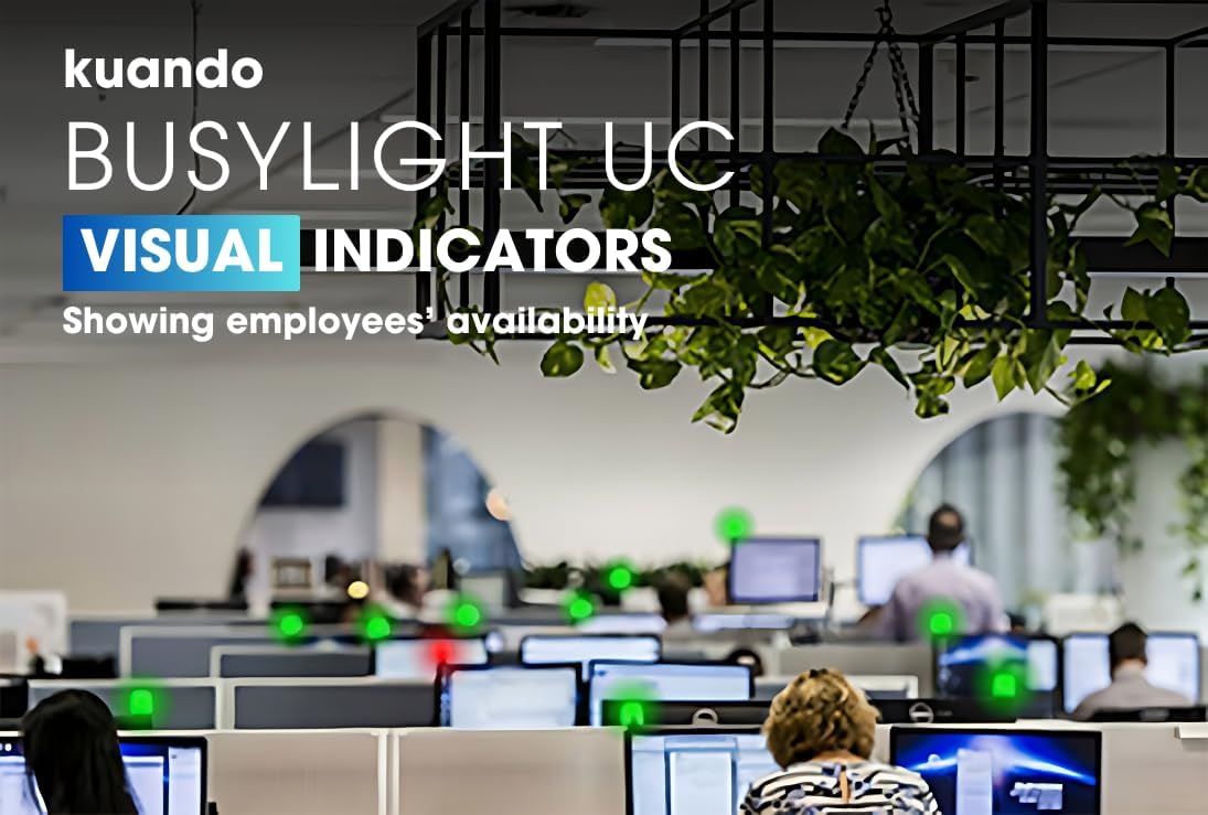 Kuando® Busylight UC Alpha (15306) - Presence Light and Ringer - Do not Disturb Light - Free Busylight Software for Most UC Platforms and Softphones