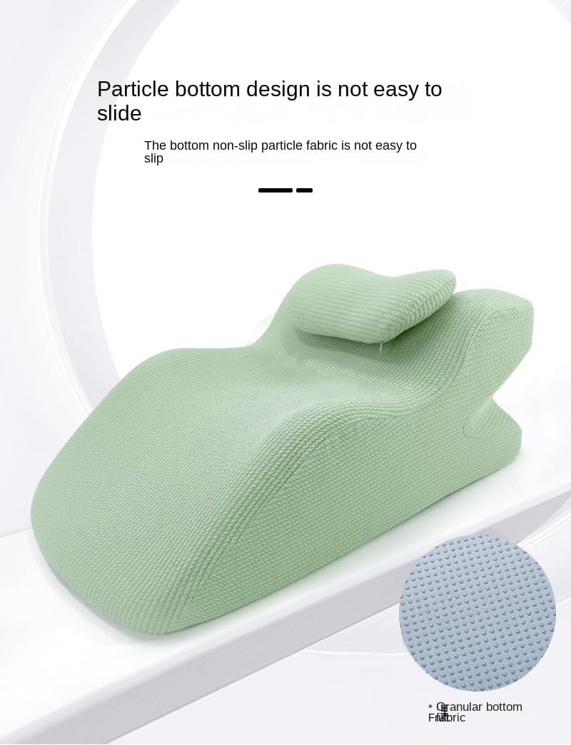 Face Down Pillow, Wedge Pillow with Neck Support, Prone Sleep Pillow, Sleeping On Stomach Pillow,Home Massage Pillow Washable Cover,with Face Down Massage Prone Pillow Function(White and Blue)