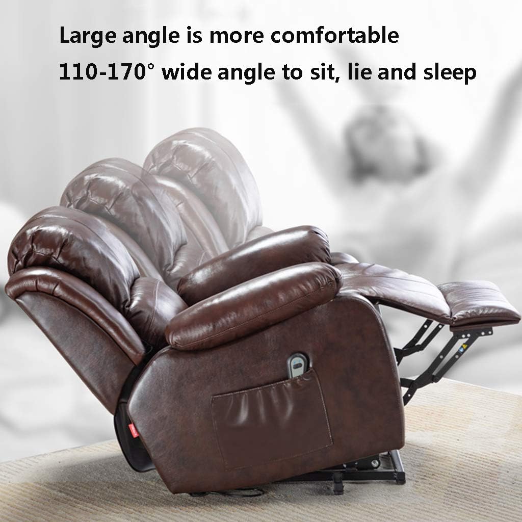 Electric Power Lift Recliner Chair for Elderly Home Theater Seating for Living Room Ergonomic Lounge Chair with Massage Sofa Reading Chair Single