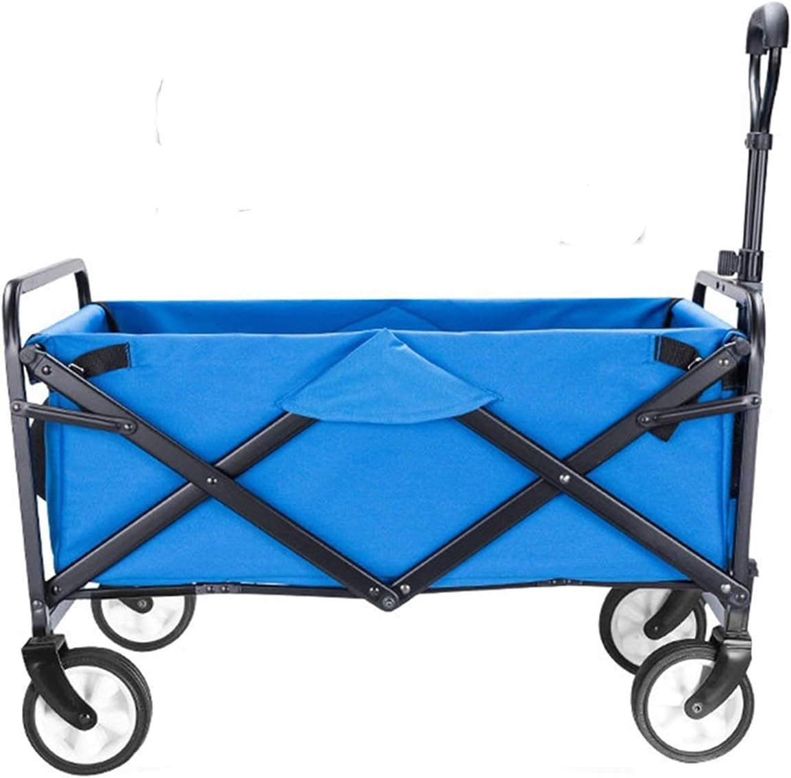 Garden Cart Foldable Trolley Wagon 4 Wheel Foldable Portable Garden Cart for Outdoor Camping Beach Park Shopping Festival Pets (Q 1) (Q 7)