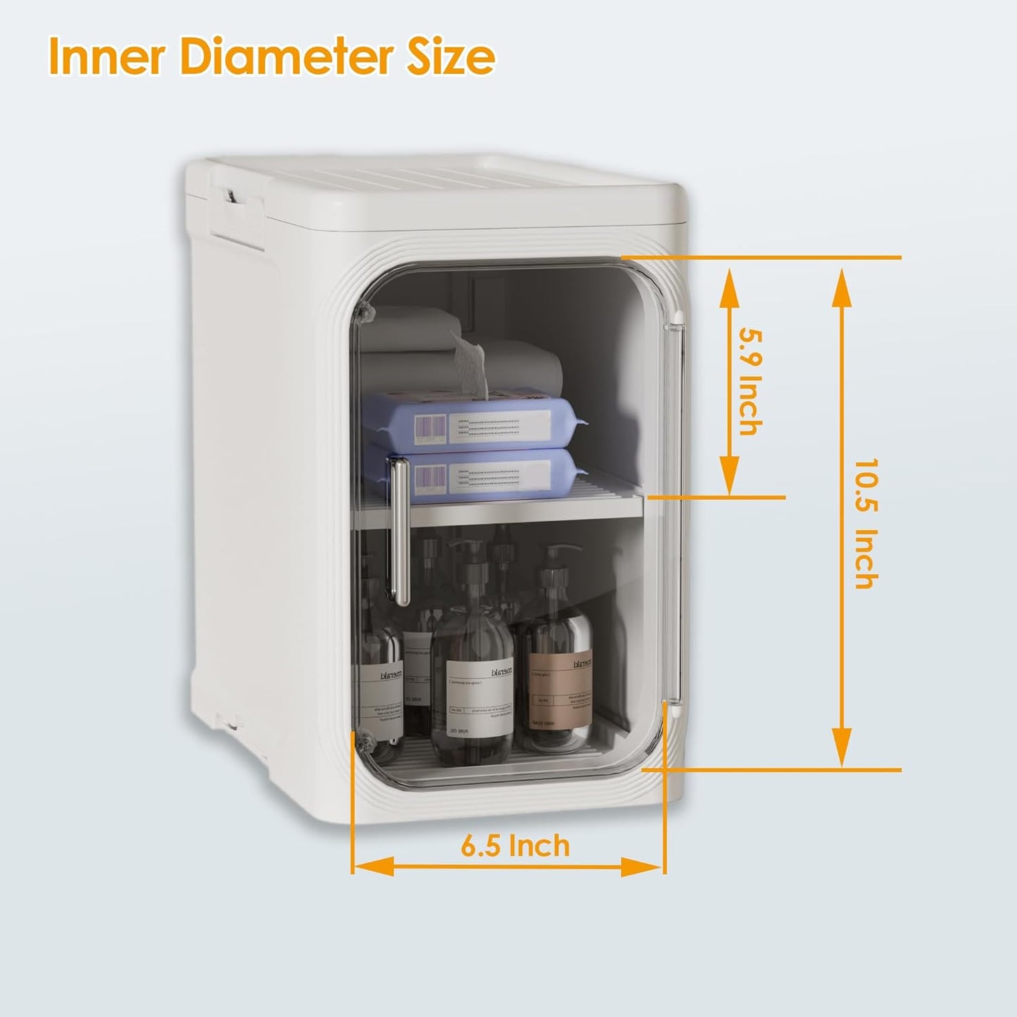 HIYOHIYO 4-Tier Tall Narrow Bathroom Storage Cabinet with Movable and Locking Wheel Design, Slim Storage Cabinet with Adjustable Shelves for Small Space and Kitchen Narrow Spaces, White (Width 8.5")