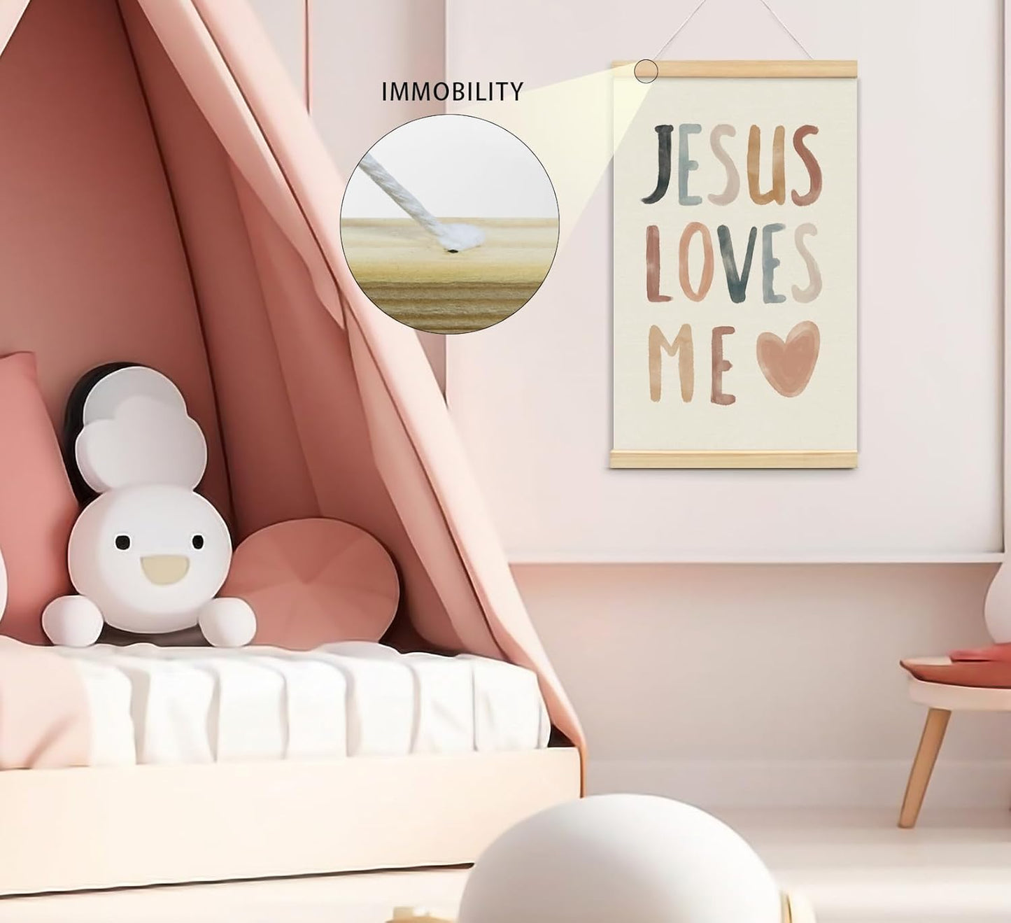 foedor Christian Jesus Decor Wall Art Posters Framed,Bible Verse Child of God Boho Decoration for Nursery Baby Kids Bedroom,Christian Decor for Church Newborn Baby Room Home School 16x24 Inch,Set of 2