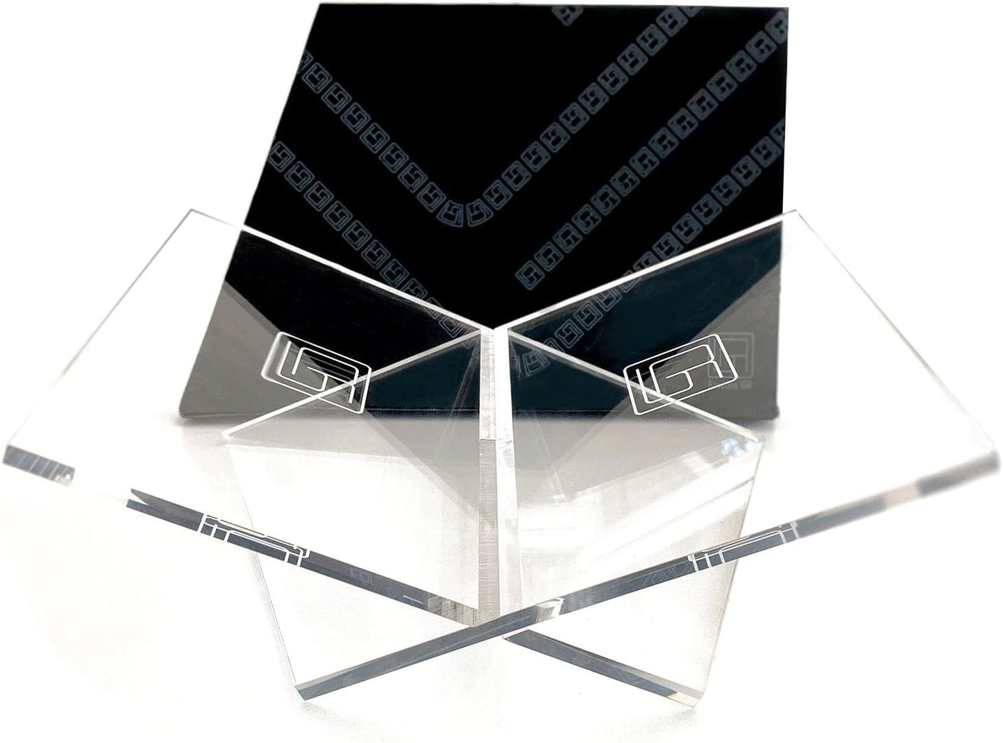 Medium Clear Acrylic Book Stand, 8.7” x 6.3” x 3.6”, Acrylic Book Holder, Open Bookstand for Display and Reading Cookbooks, Art Books, Bibles, Magazines - Home and Office