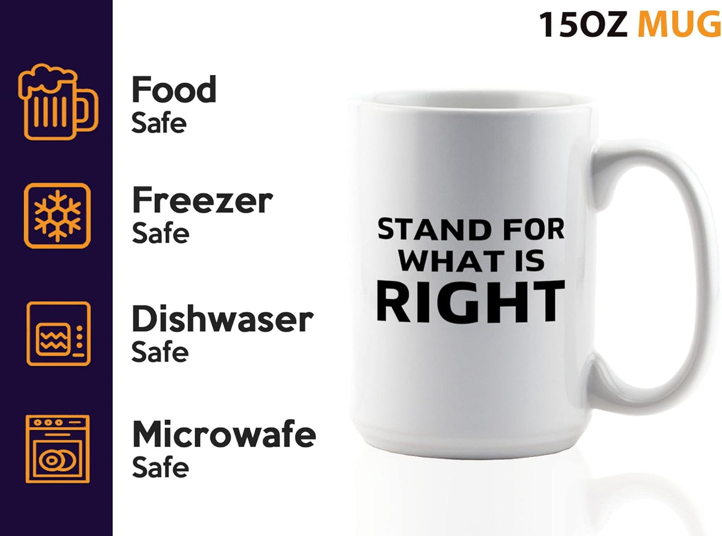 Journalist Coffee Mug 15oz White -What Is Right - Reading Lover Book Club Gift Author Appreciation Writer Journalism Novelist Scriptwriter