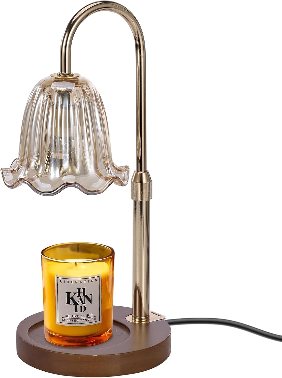 Candle Warmer Lamp with Timer Dimmer,Height Adjustable No Flame Candles Warming Light,Birthday Gifts for Women,New Home Room Decor,Wax Melt Warmer for Scented Jar Candles(2 * 50W Bulb) (1 Pack-B)