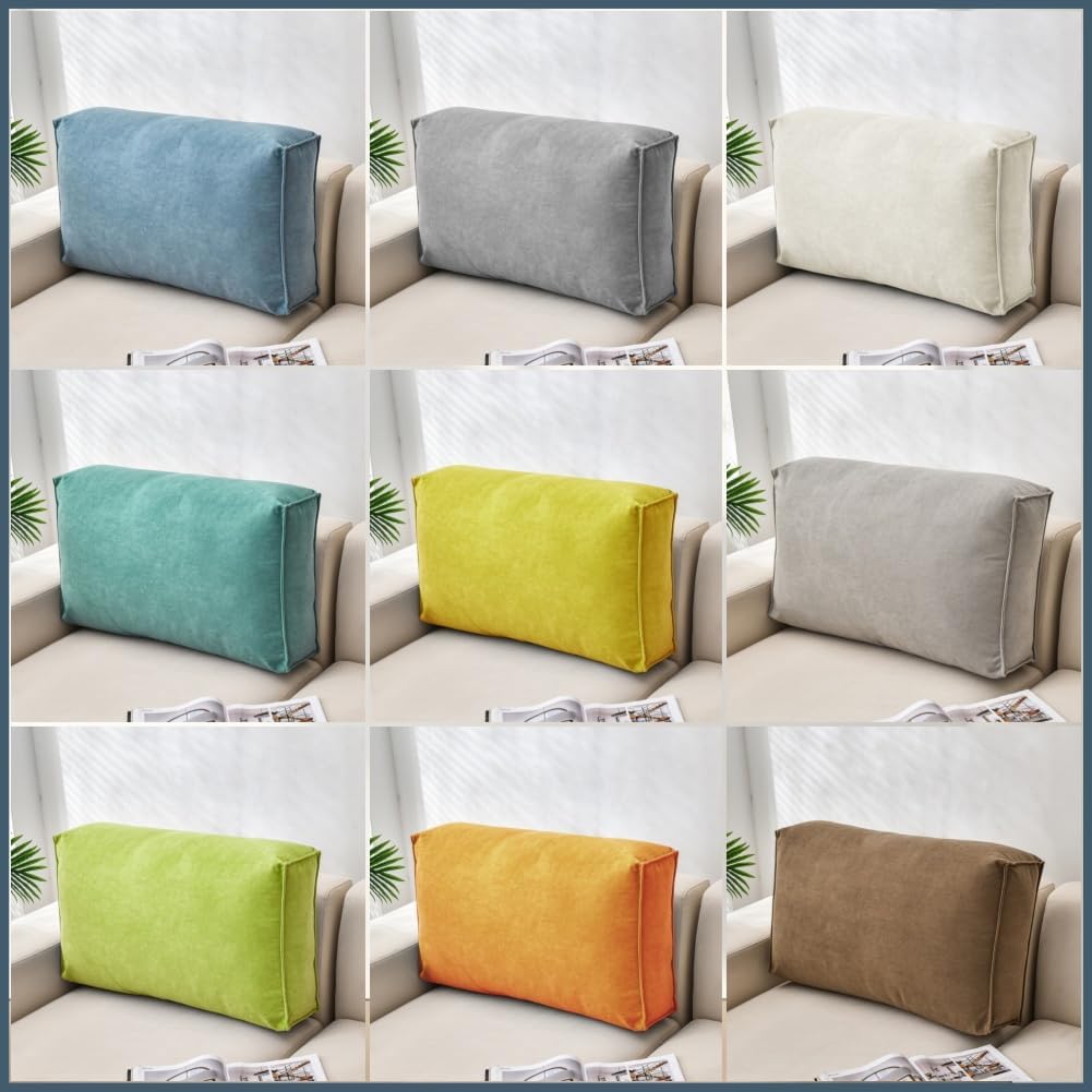 Couch Back Cushions with Removable Cover Sofa Back Cushion for Couch Sofa Back Cushions Replacement for Sitting in Bed Waist Cushion Reading Pillows for Dorm Bed Outdoor Use