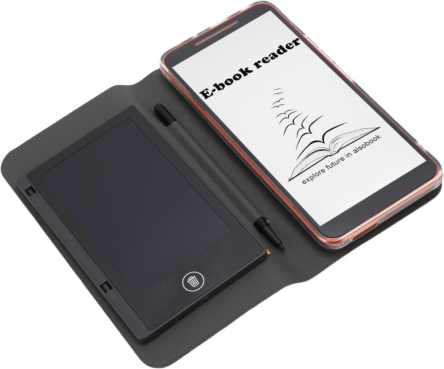 E Book Reader with 5.7 Inch HD Screen, Built in Camera, Speaker, 8MP Camera, 1G and 8G Memory, WiFi, E Book Reader for Reading