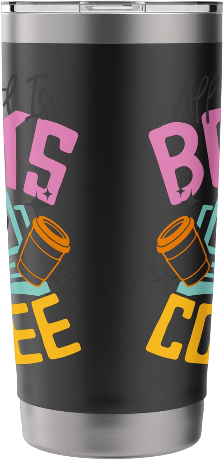 All I Need Is Books And Coffee Reading Lover Design Stainless Steel Insulated Tumbler