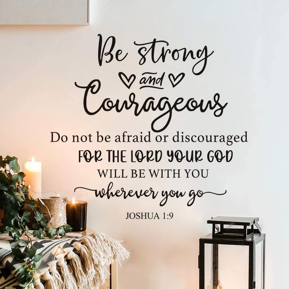 12PCS Inspirational Wall Decals,The Bible Wall Stickers Quote Motivational Decal for Bedroom Living Room Nursery Decor 11×6 in