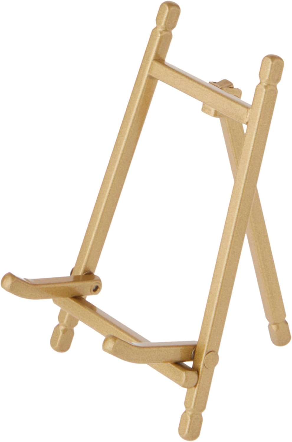 Bard's Satin Gold-toned Metal Easel, 5" H x 3.375" W x 3.5" D