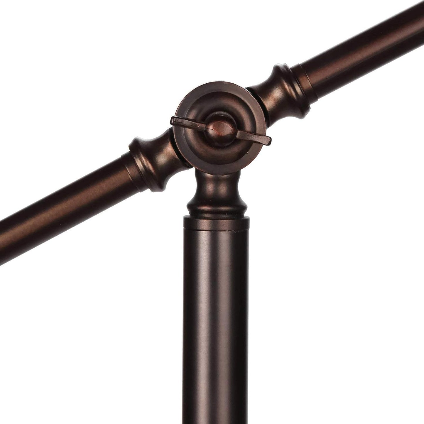 Brightech Hudson 2 - LED Floor lamp, Tall Lamp with Sturdy Base, Contemporary Arc Lamp for Living Rooms & Offices, Great Living Room Décor, Mid Century Modern Light for Bedroom - Rubbed Bronze