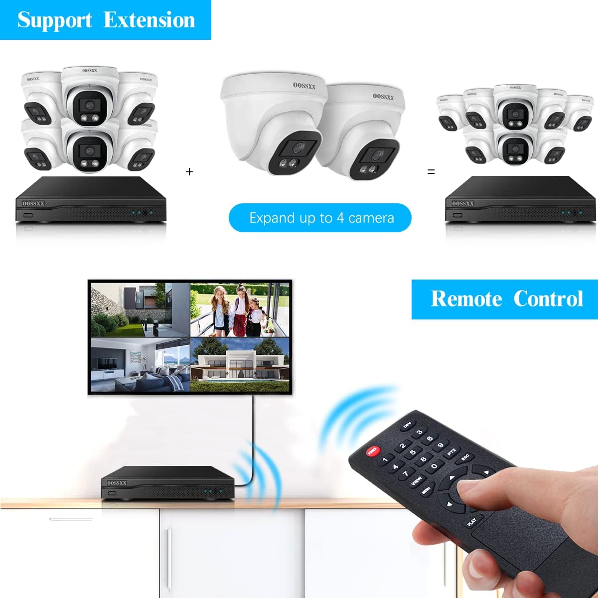Wired Outdoor Home Security Camera System Dome POE Video Surveillance Cameras Systems
