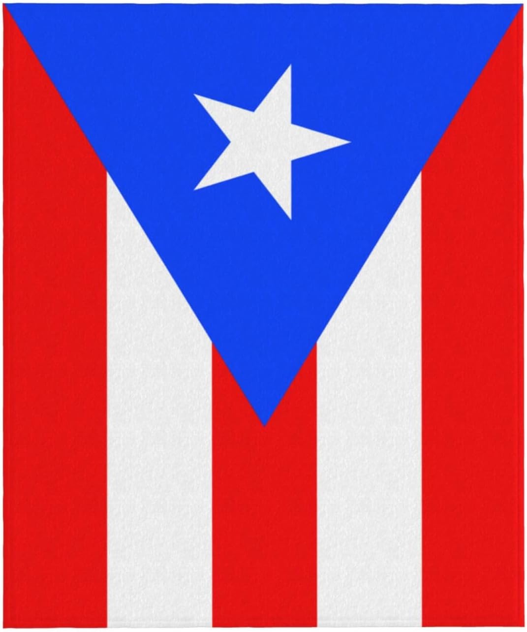 Puerto Rico Flag Throw Blanket Lightweight Bed Throws Flannel Blanket for Sofa Couch Bed Home Decor Gift, Super Cozy and Comfy 60"X50"