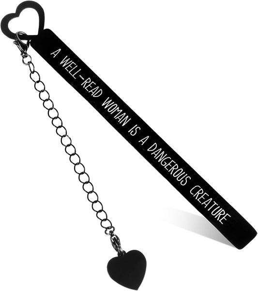 Funny Bookmarks for Book Lovers, Cute Bookmarks for Women, Writers, Booklovers, Black Book Marks for Reading, Dark Romance Funny Reading Gift for Girls, Teacher, Men, Best Friend, Bookworm, Student