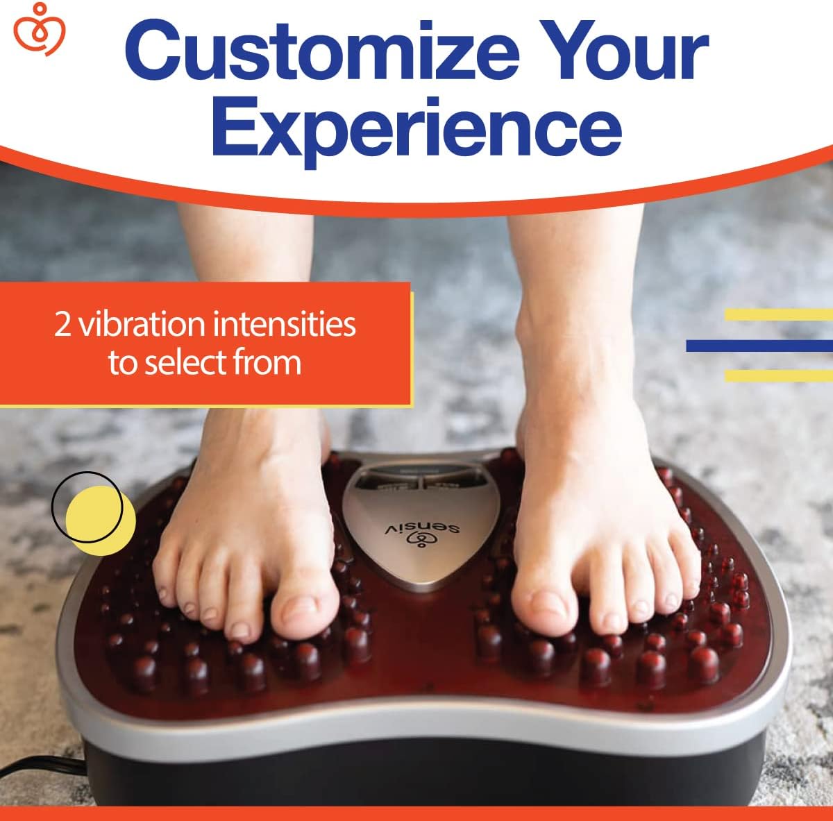 Acupressure Foot Massager for Blood Circulation and Pain Relief for Foot Pain and Plantar Fasciitis Relief Infrared Heat with Adjustable Vibration