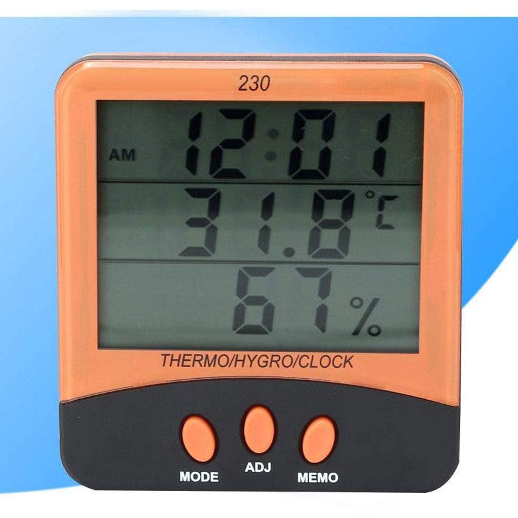 Digital Hygrometer Indoor Outdoor Thermometer Temperature and Humidity Gauge Monitor with Backlight LCD Display Meter