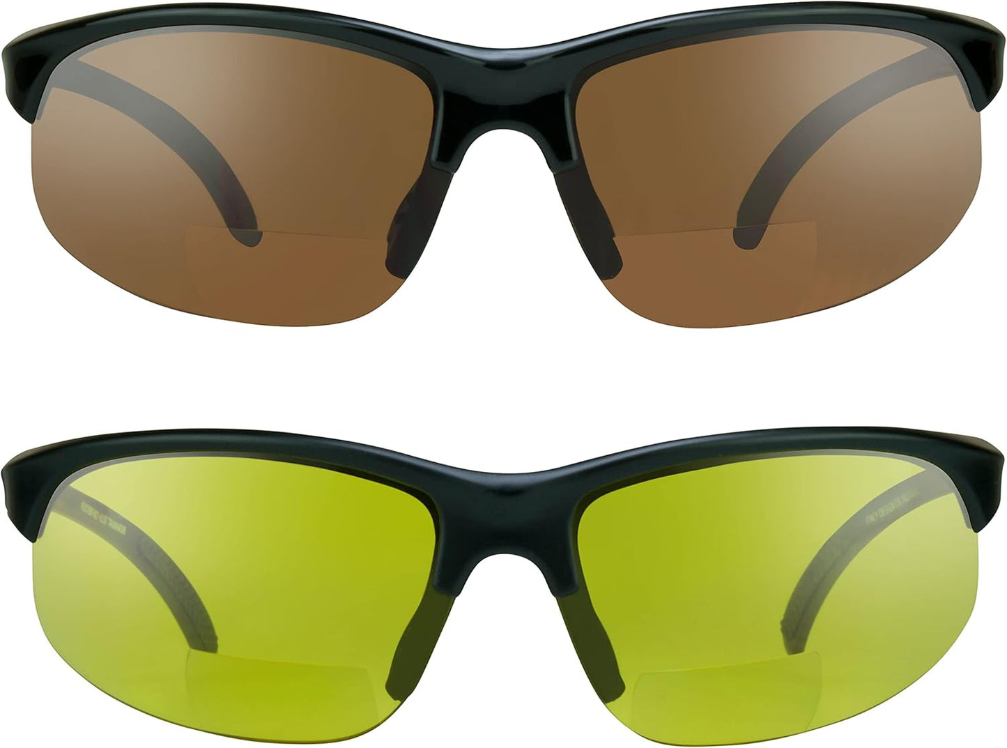 proSPORT BIFOCAL Sunglasses Readers Tinted Mens Womens High Definition Amber Yellow Smoke +1.50 +1.75 +2.00 +2.25 +2.50